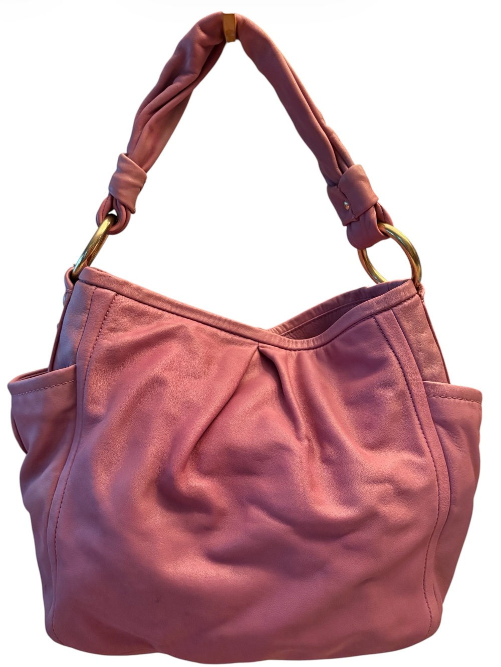 Coach Vintage Soft Leather Parker Slouchy Hobo Bag Pink Lavender 13412